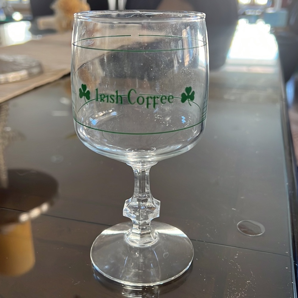 Set of 6 Irish ☘️ Coffee glasses